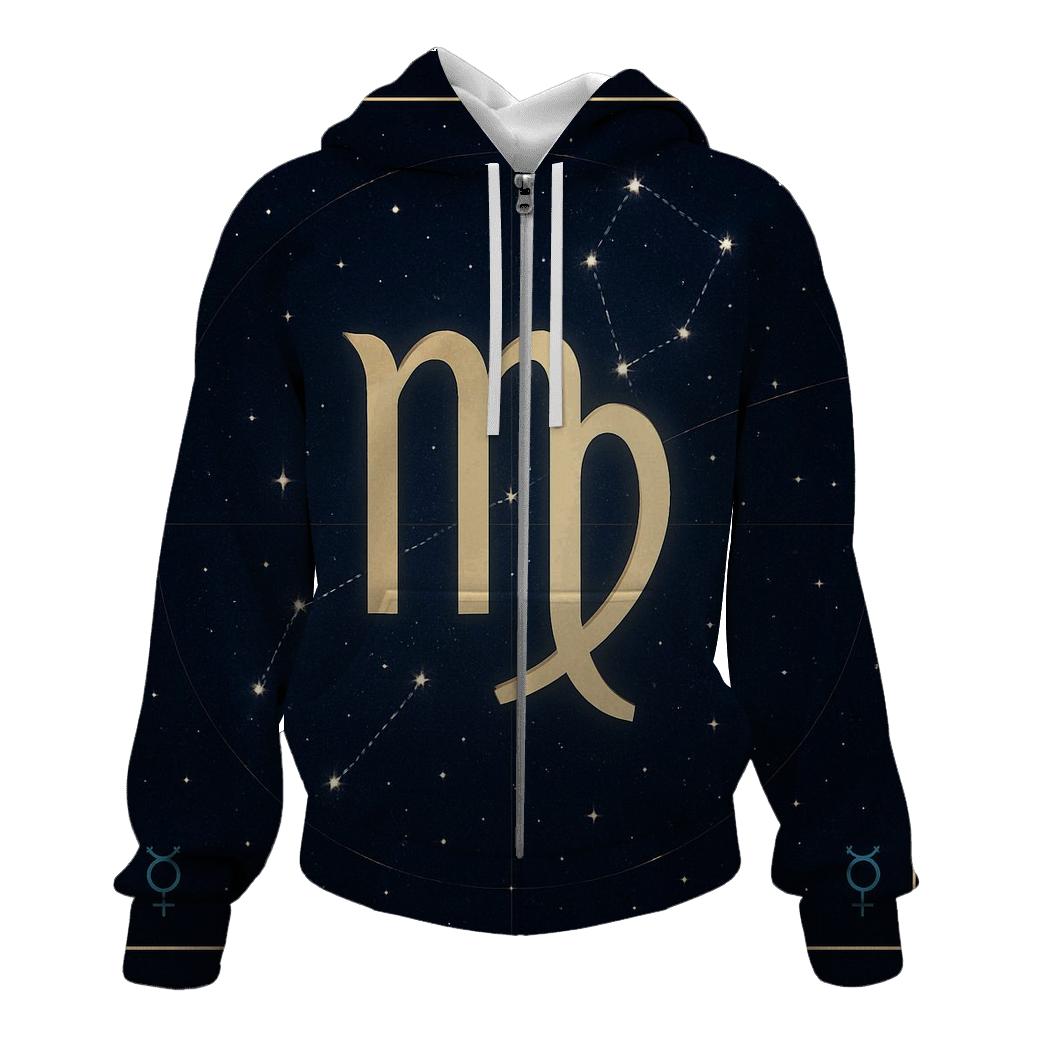 Virgo Mercury Star Atlas Emblem printed hoodies