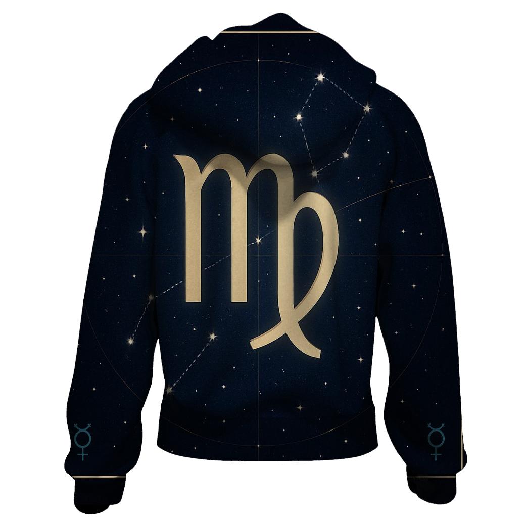 Virgo Mercury Star Atlas Emblem printed hoodies