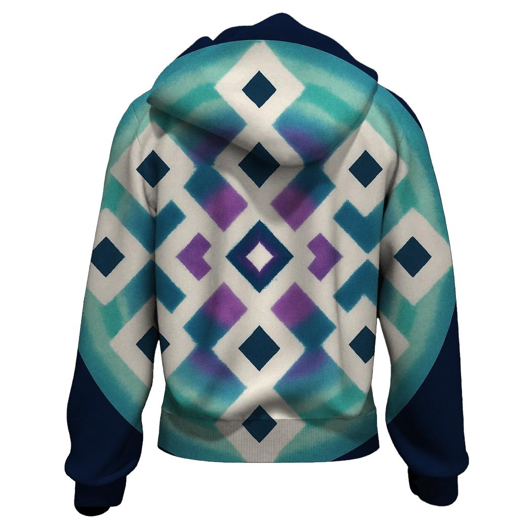 Aurora Itajime Lattice Mandala lightweight hoodies