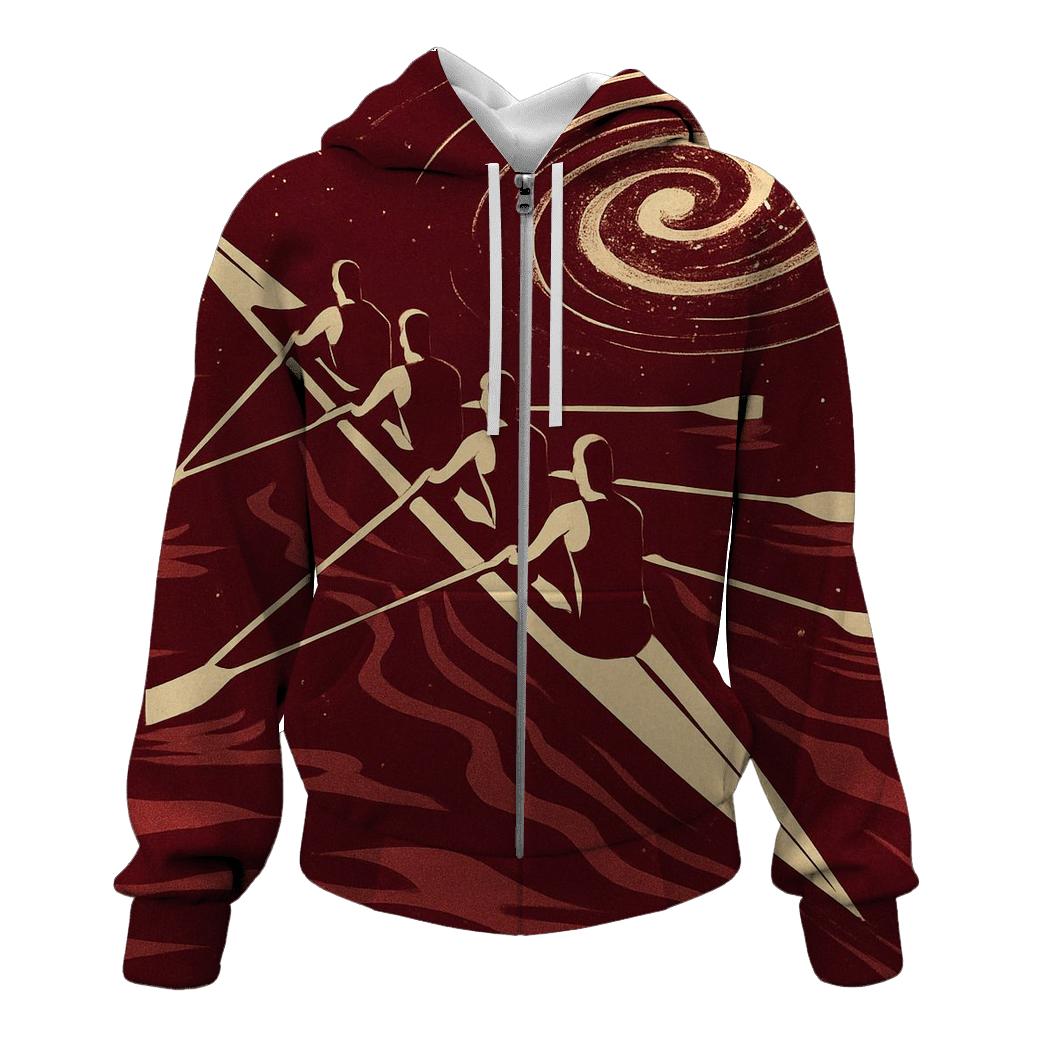 Cosmic Rowing Wake lightweight hoodies