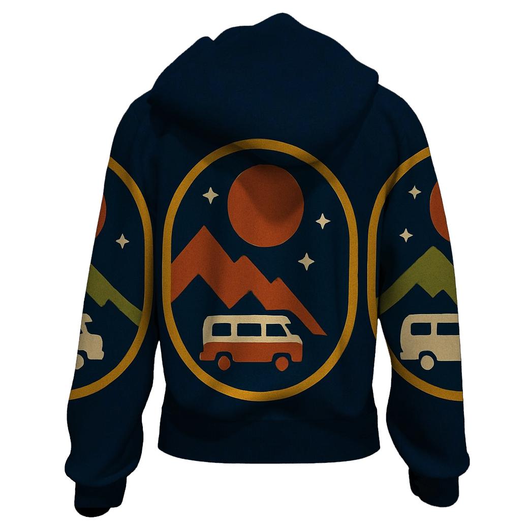 Seventies Stargazer Camper Badges custom hoodies