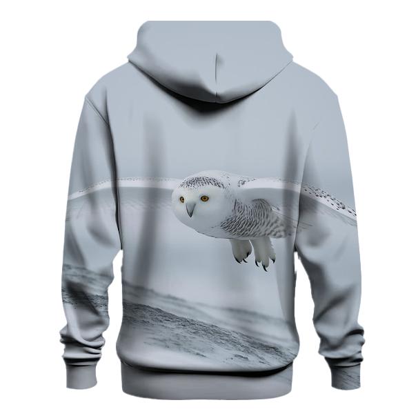 Frostline Forager Snowy Owl zip-up hoodies