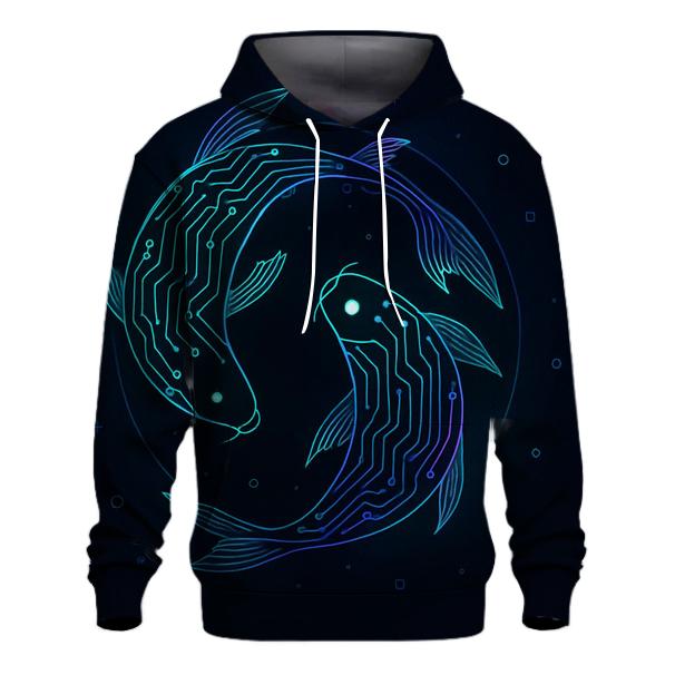 Aurora Circuit Koi heavyweight hoodies