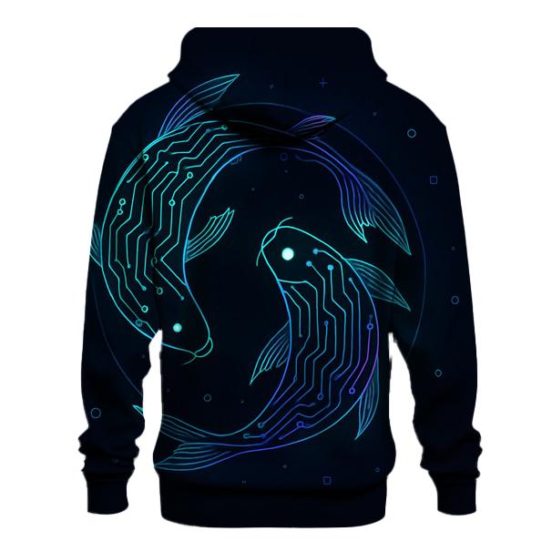Aurora Circuit Koi heavyweight hoodies