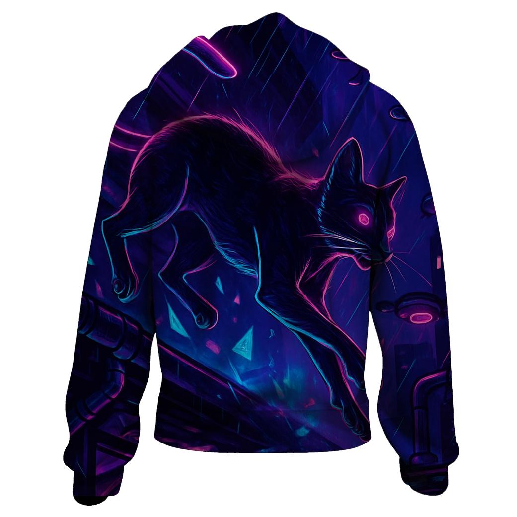 Neon Alley Cipher Cat Courier hoodie trends