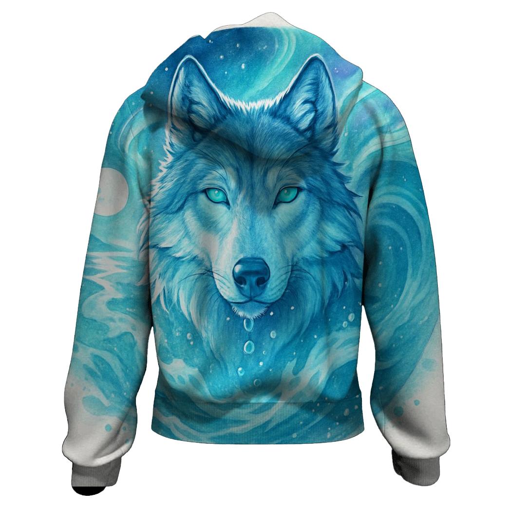Tideborne Aurora Wolf zip-up hoodies