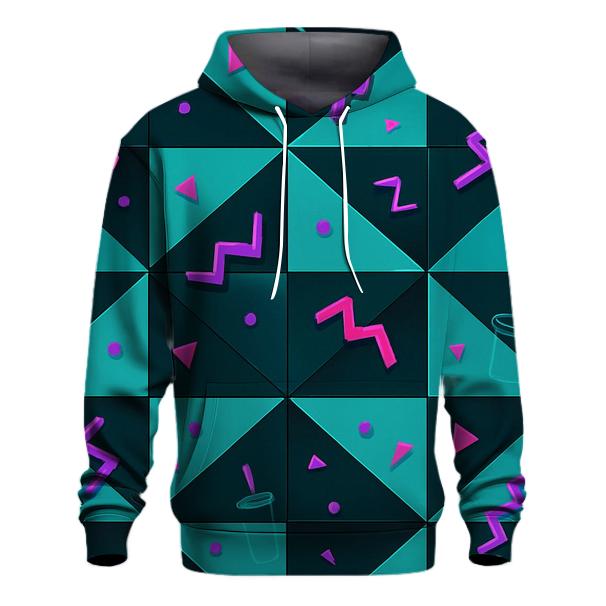 Mall Food Court Neon Tiles designer hoodies