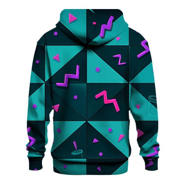 Mall Food Court Neon Tiles designer hoodies