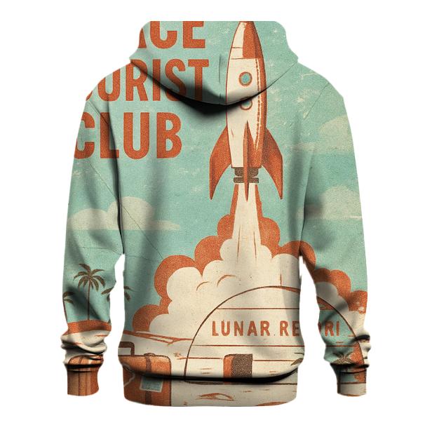 Apollo Era Space Tourist Postcard hoodie designs