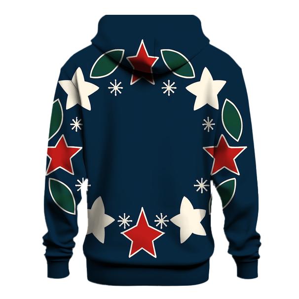 Starlit Holly Orbit Wreath hoodie designs