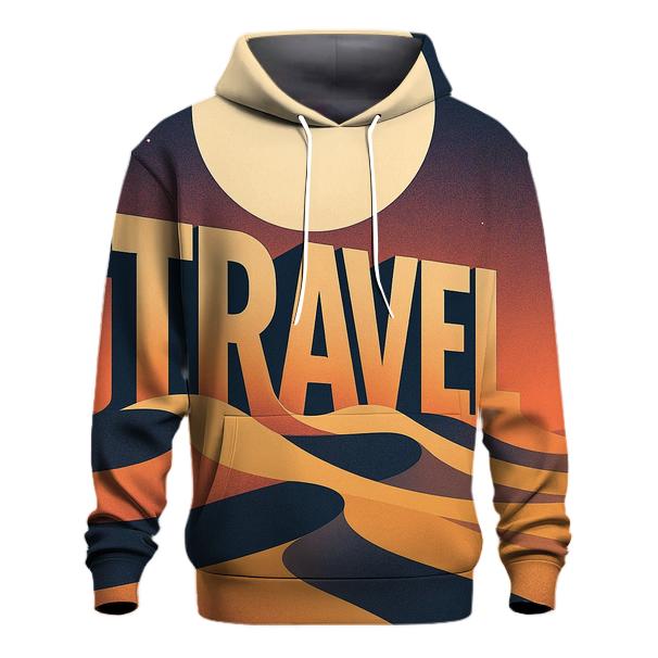 Desert Moon Typography Mirage designer hoodies
