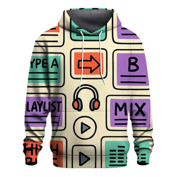 Mixtape Label Sticker Collage designer hoodies