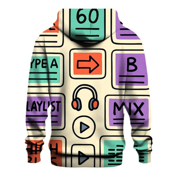 Mixtape Label Sticker Collage designer hoodies