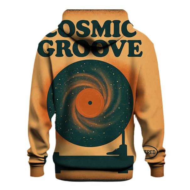 Seventies Vinyl Record Nebula Night lightweight hoodies