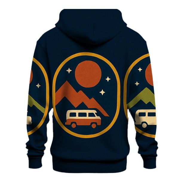 Seventies Stargazer Camper Badges pullover hoodies