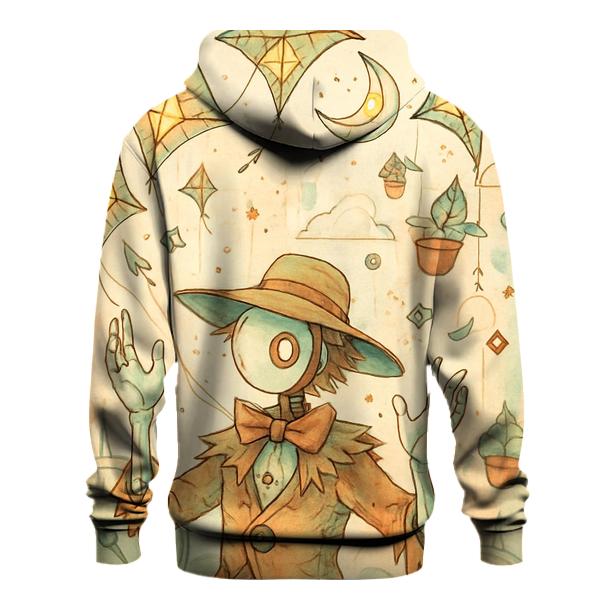 The Clockwork Kite Garden printed hoodies