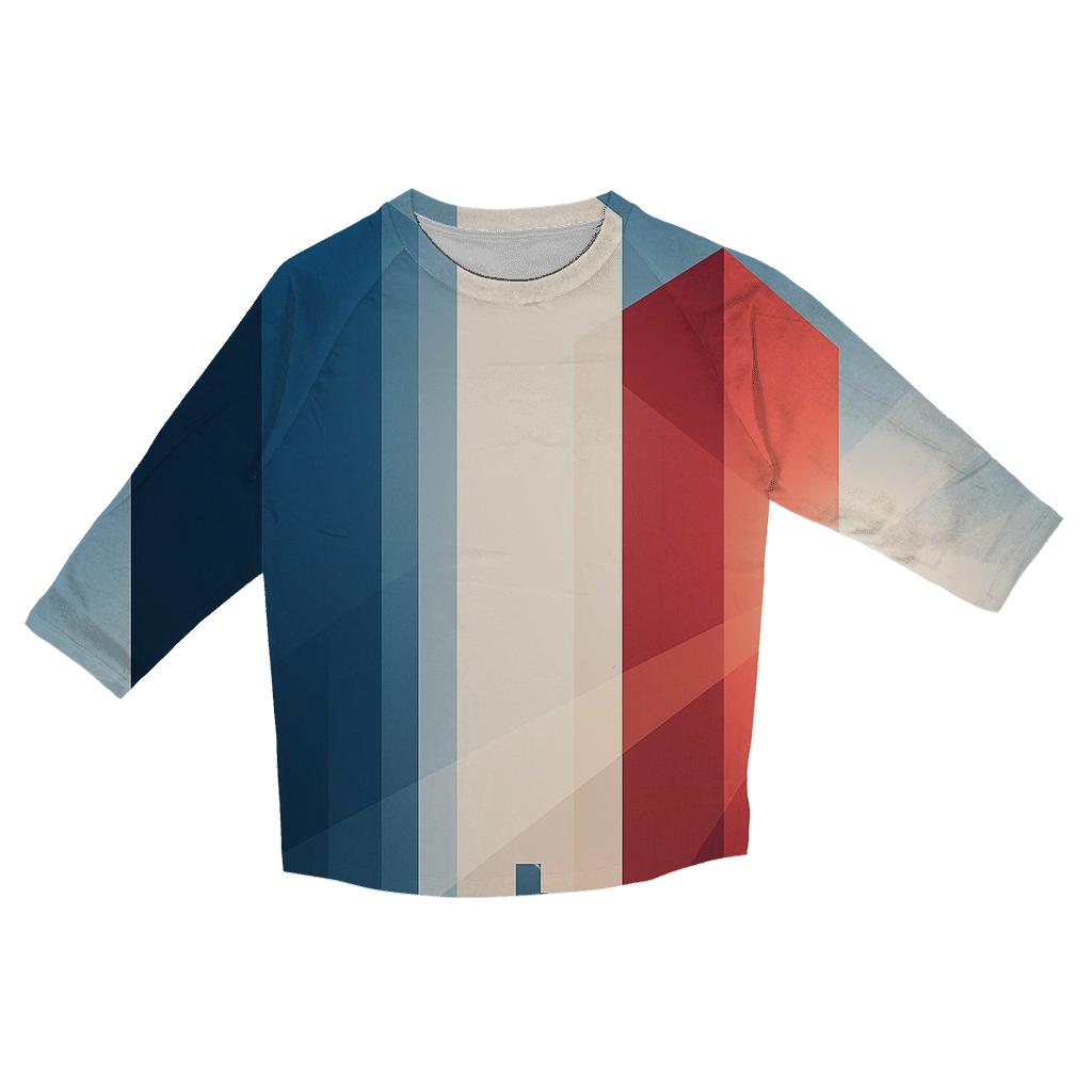 French Prism Skyline fashion 3/4 sleeve shirts