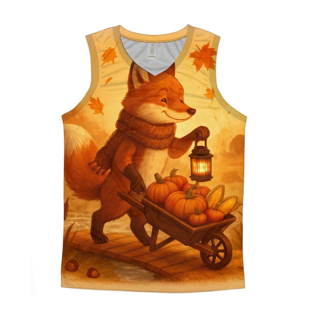 Lantern Light Cornucopia Crossing graphic print tank tops