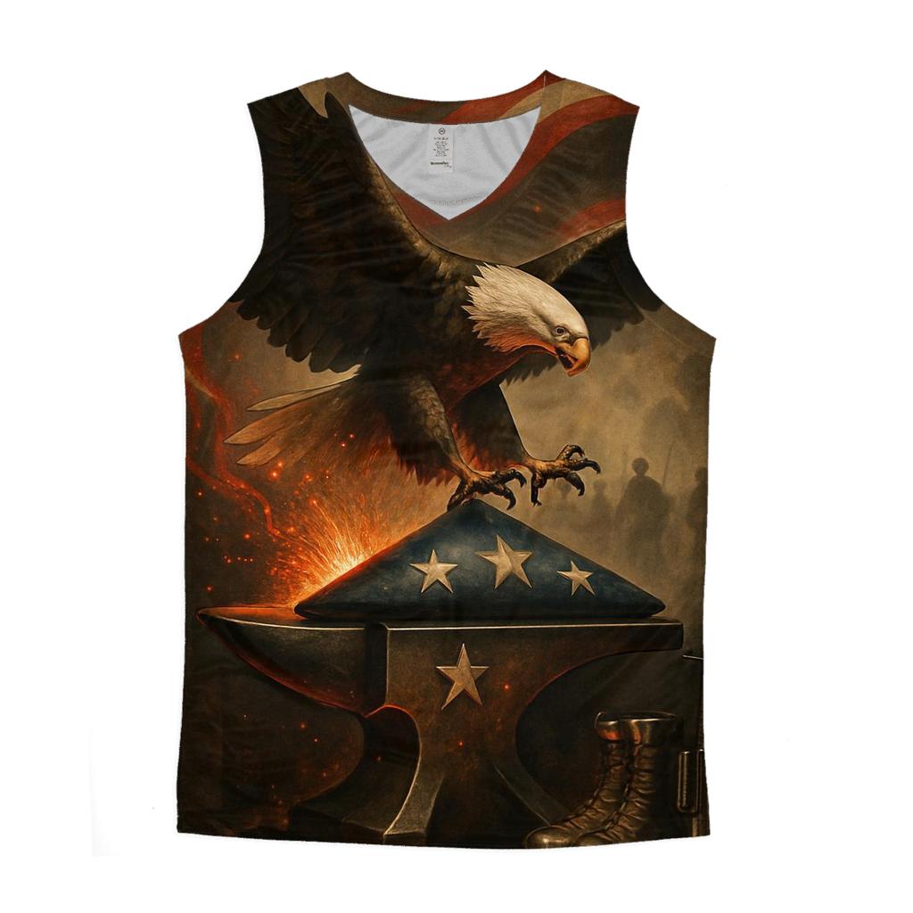 Forge Of Freedom Banner personalized athletic tanks