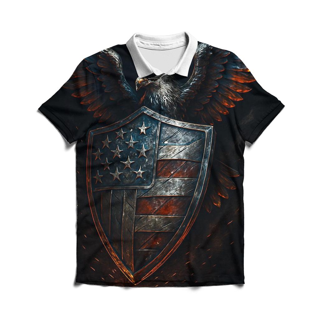 Forged Starfield Shield stylish collar polo tees