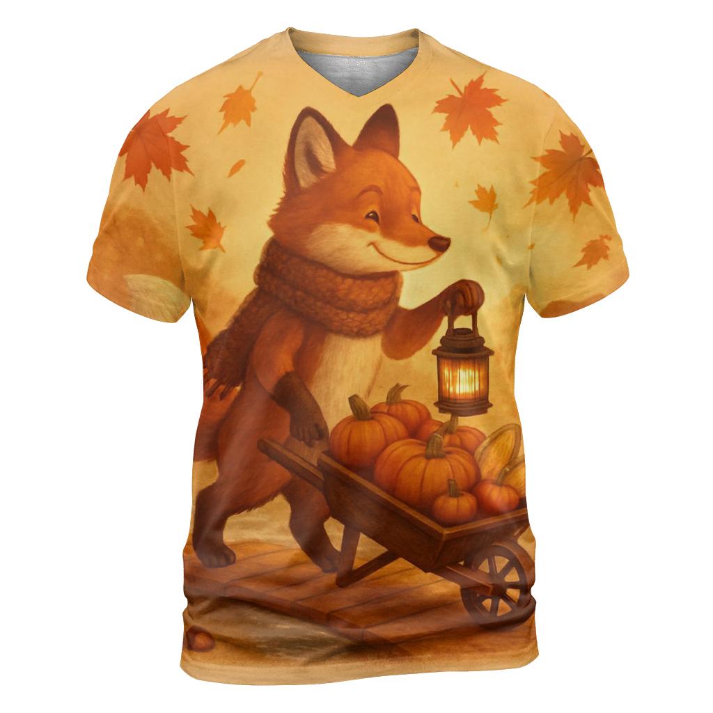 Lantern Light Cornucopia Crossing trendy printed shirt styles