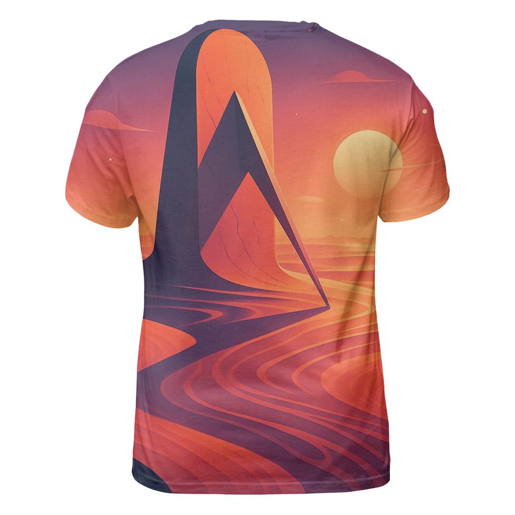 Desert Sundial Mirage Drift statement graphic shirts