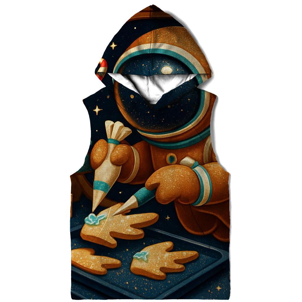 Gingerbread Astronaut Baking Comet Cookies heavyweight hoodies