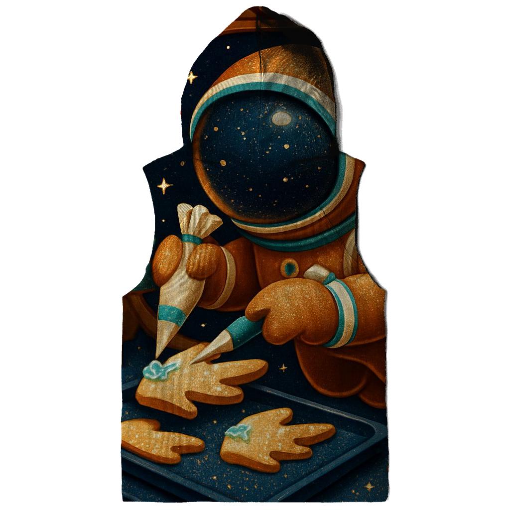 Gingerbread Astronaut Baking Comet Cookies heavyweight hoodies