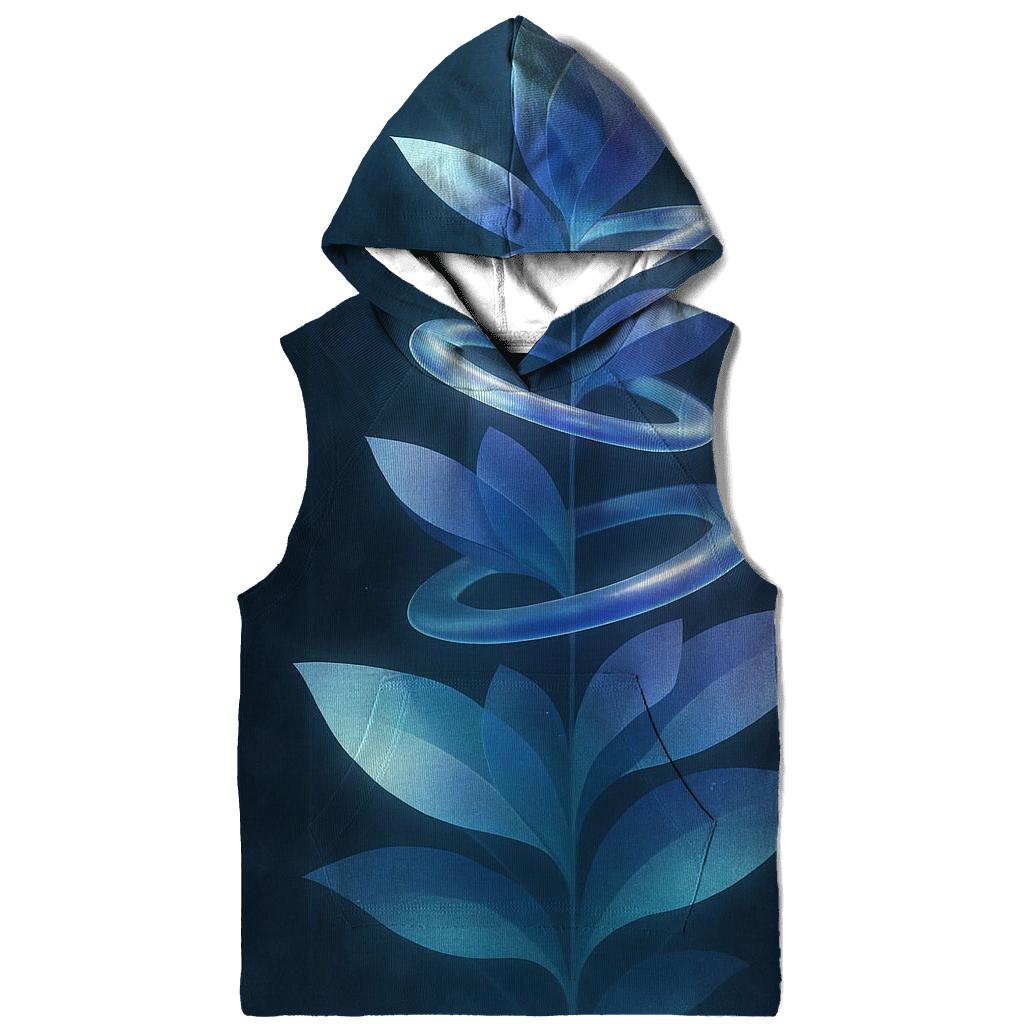 Indigo Helix Garden graphic hoodies