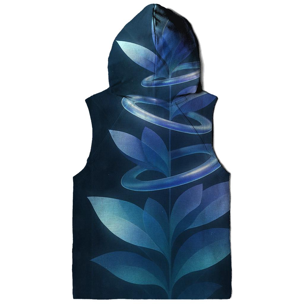 Indigo Helix Garden graphic hoodies