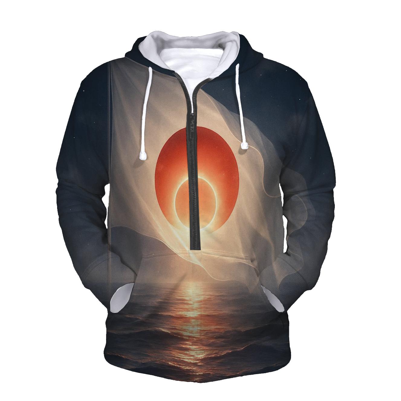 Celestial Tides Of Japan printed hoodies