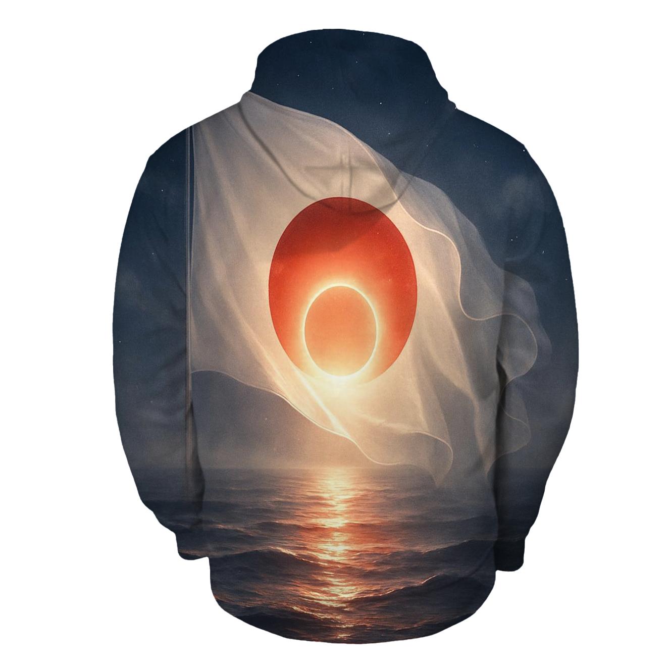 Celestial Tides Of Japan printed hoodies