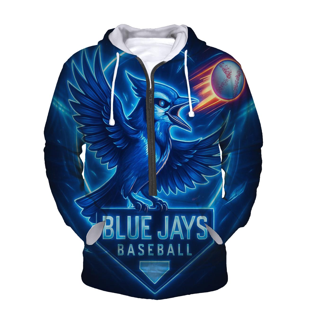 Blue Jays Aurora Diamond Surge printed hoodies
