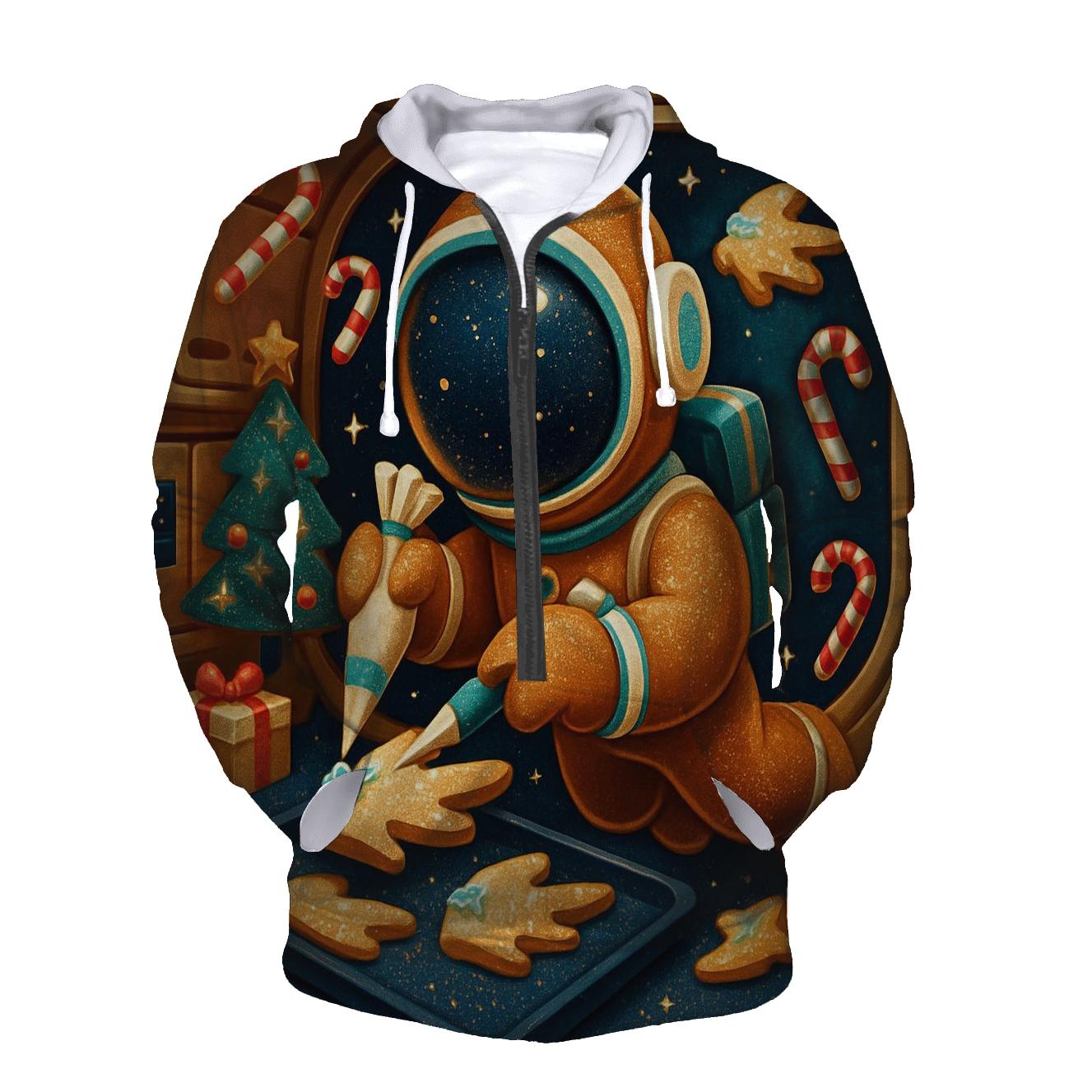 Gingerbread Astronaut Baking Comet Cookies hoodie designs