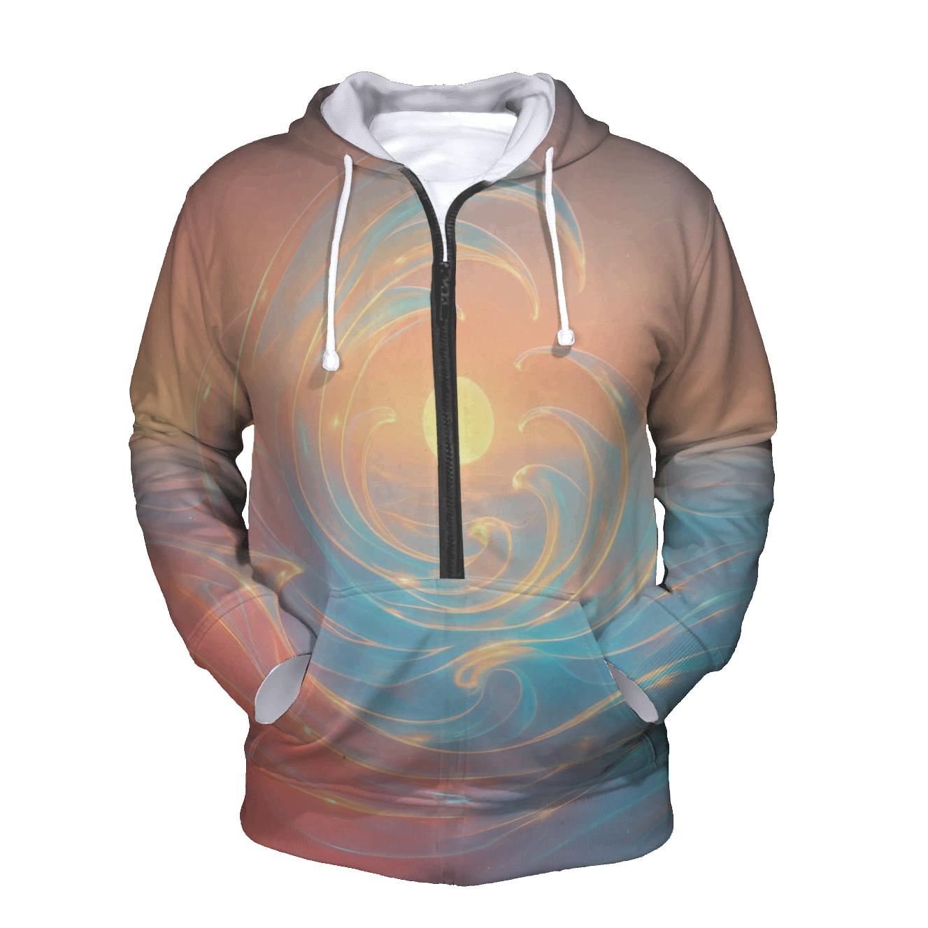 Prismatic Tide Atlas premium hoodies