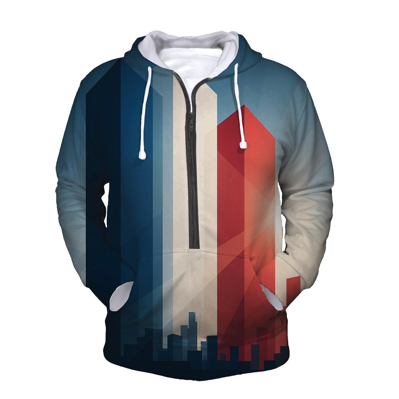 French Prism Skyline premium hoodies