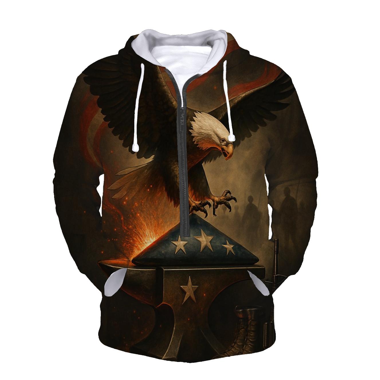 Forge Of Freedom Banner zip-up hoodies