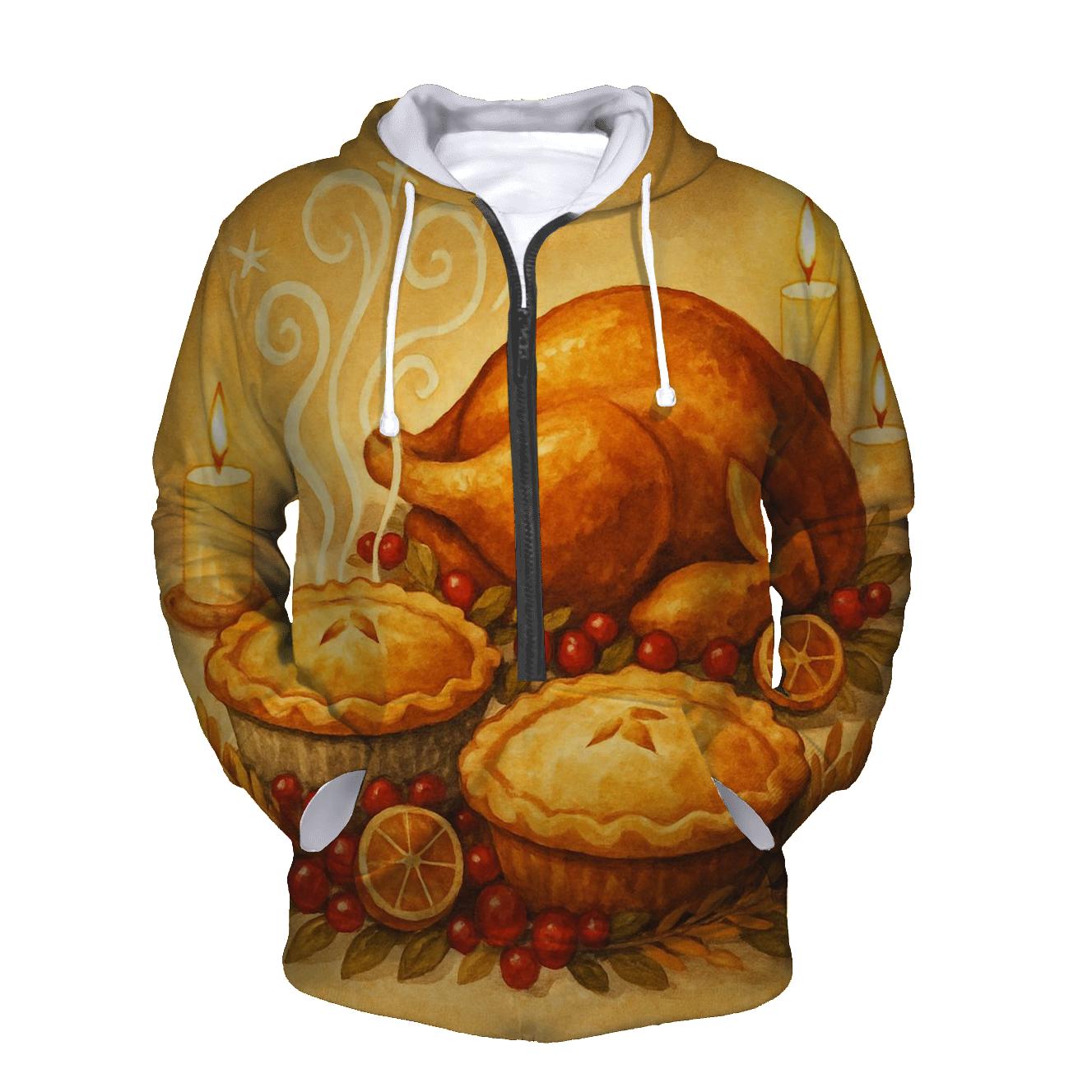 Candlelit Pie Steam Constellations zip-up hoodies