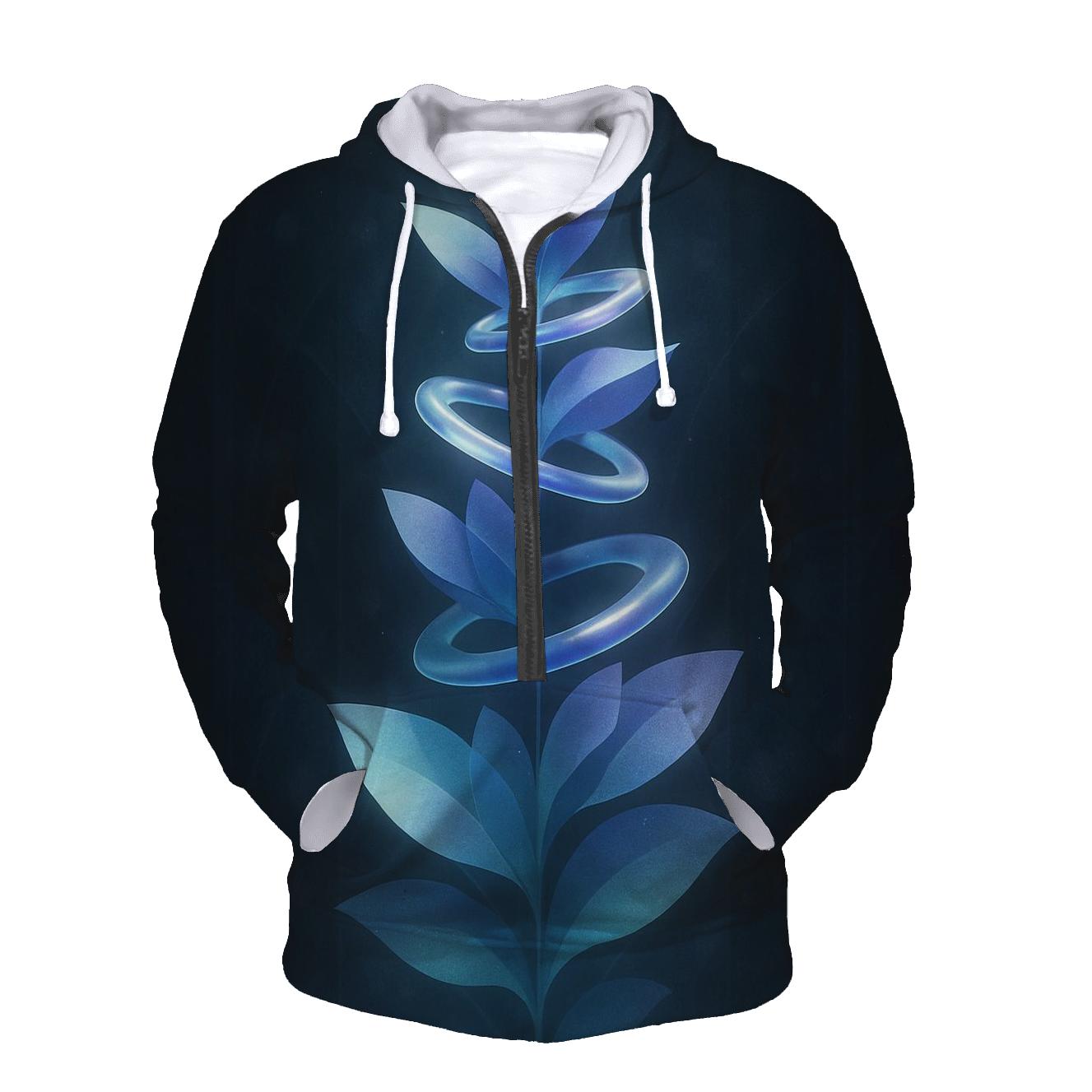 Indigo Helix Garden heavyweight hoodies