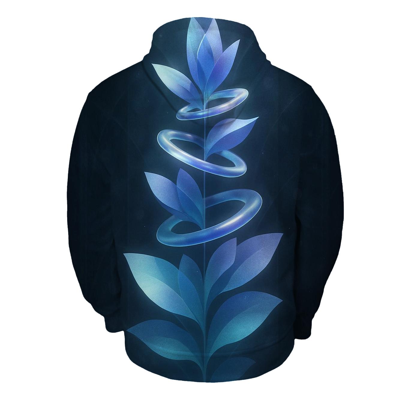 Indigo Helix Garden heavyweight hoodies