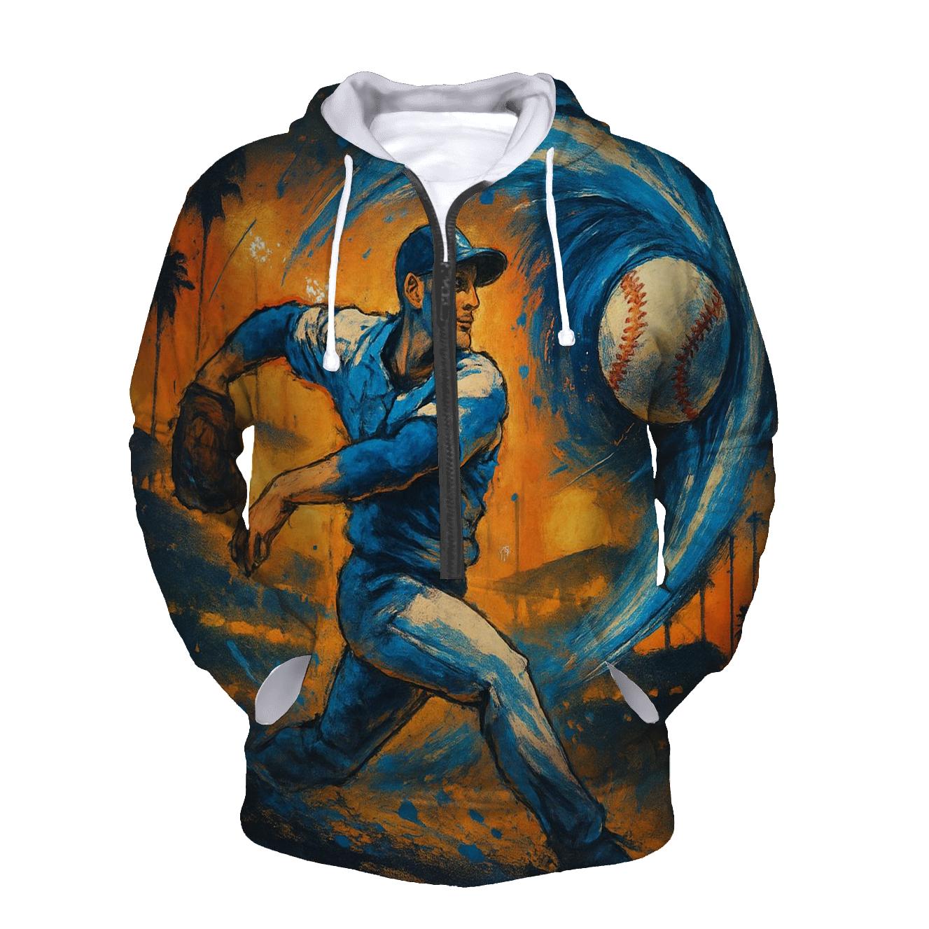 Golden Coast Pitch Vortex printed hoodies