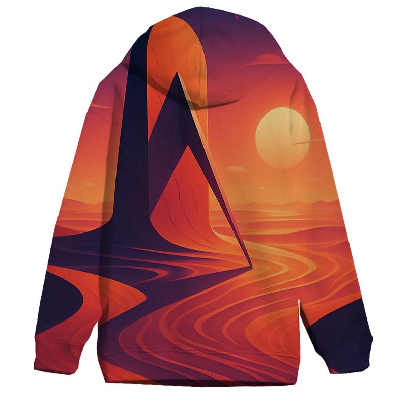 Desert Sundial Mirage Drift embroidered hoodies
