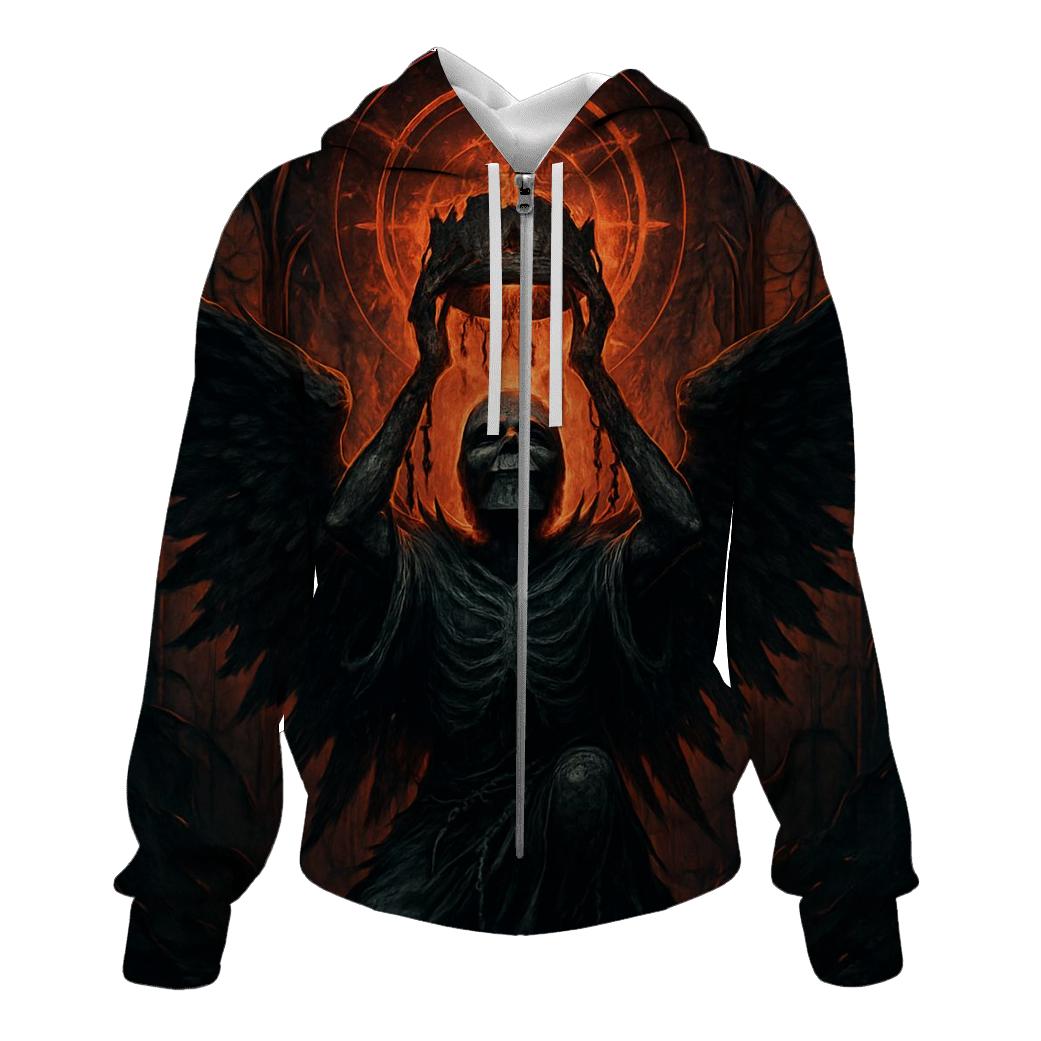 Crown Of The Ash Seraph embroidered hoodies
