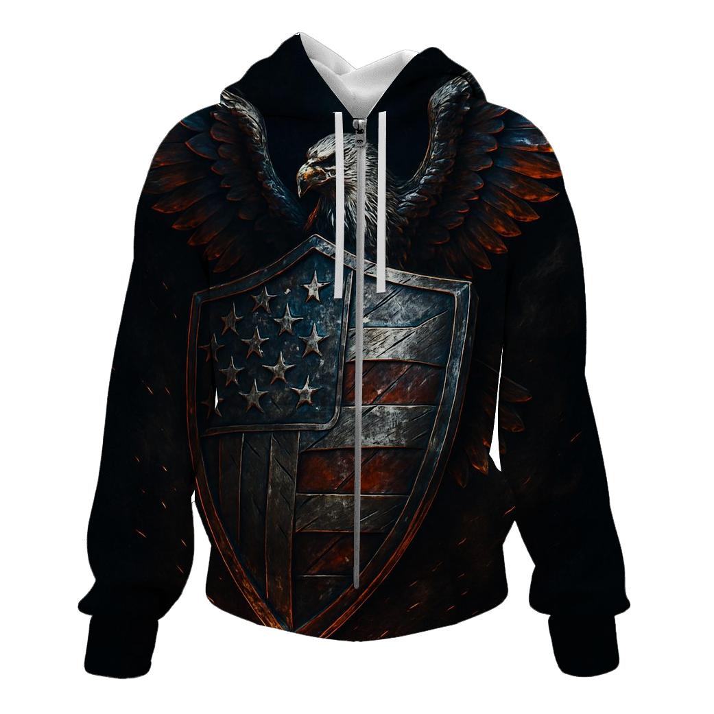 Forged Starfield Shield printed hoodies