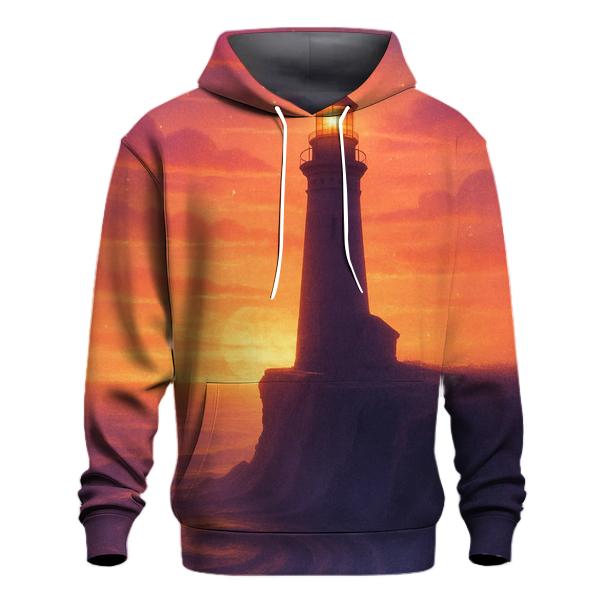 Lighthouse In The Melted Sky embroidered hoodies
