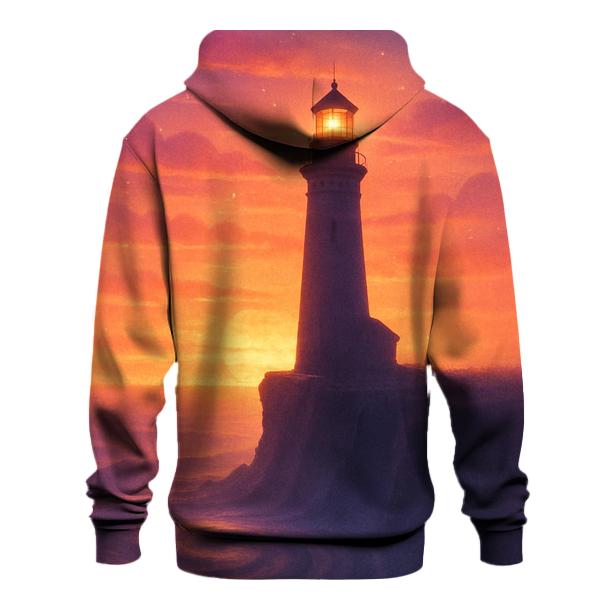 Lighthouse In The Melted Sky embroidered hoodies