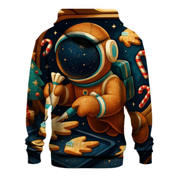 Gingerbread Astronaut Baking Comet Cookies printed hoodies