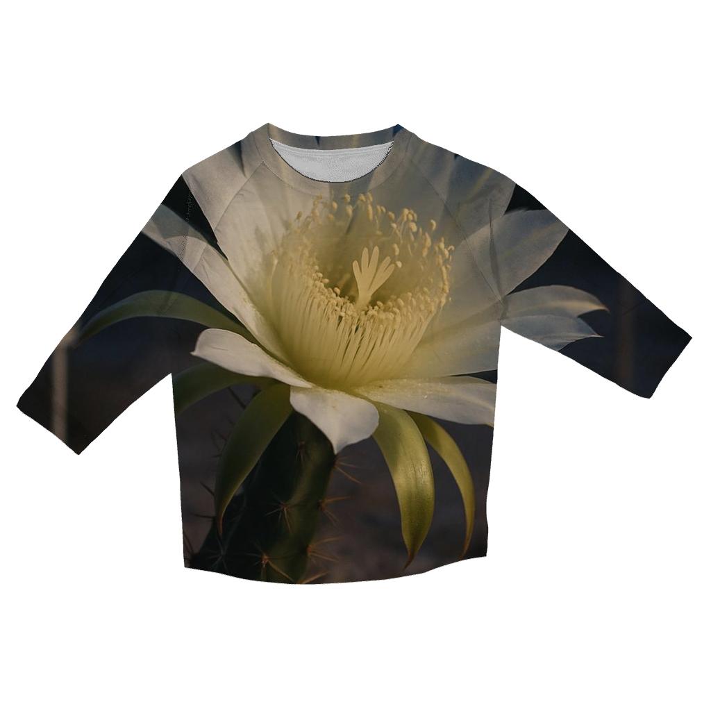 Night Blooming Cereus In A Desert Research Plot designer 3/4 sleeve blouses