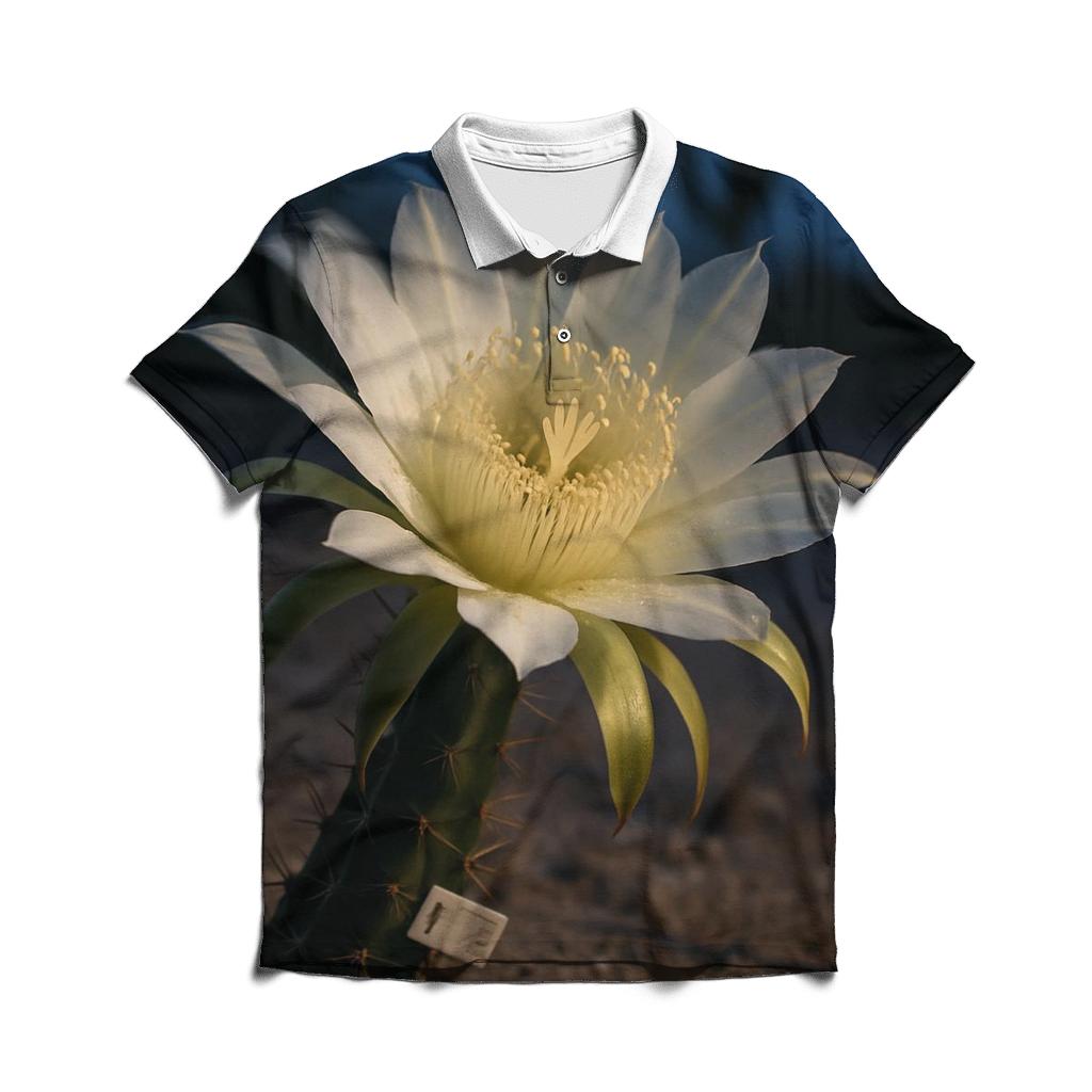 Night Blooming Cereus In A Desert Research Plot classic pique polos