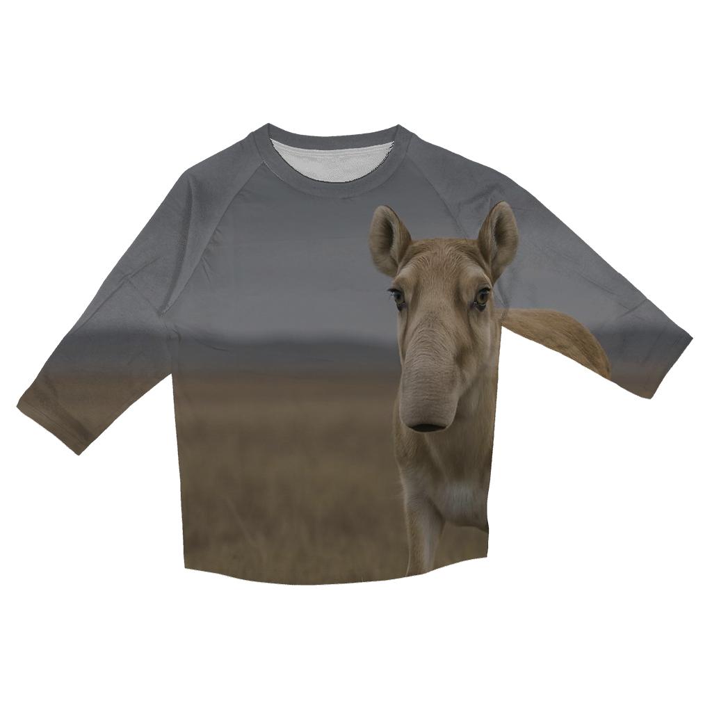 Steppe Sentinel Saiga fashion 3/4 sleeve shirts